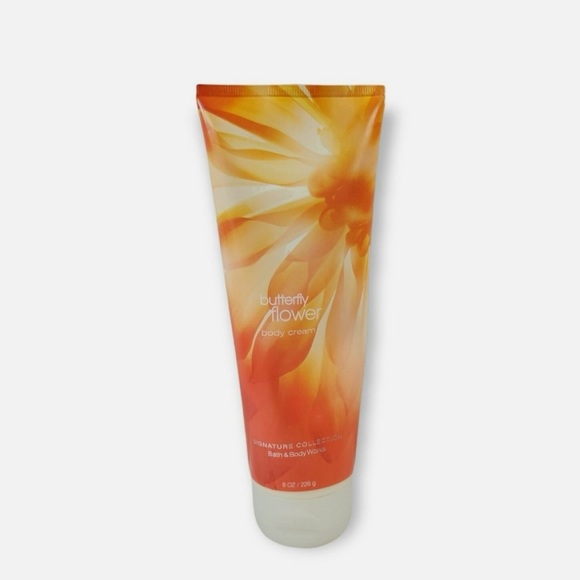 Bath & Body Works Signature Creamy Body Cream Butterfly Flower 8 oz RARE - Picture 1 of 4